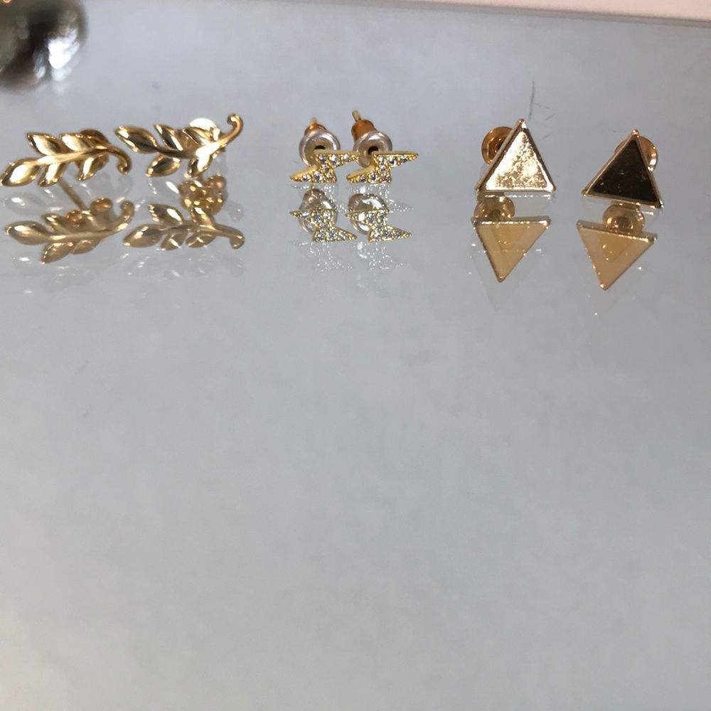 Gold Stud Earrings
